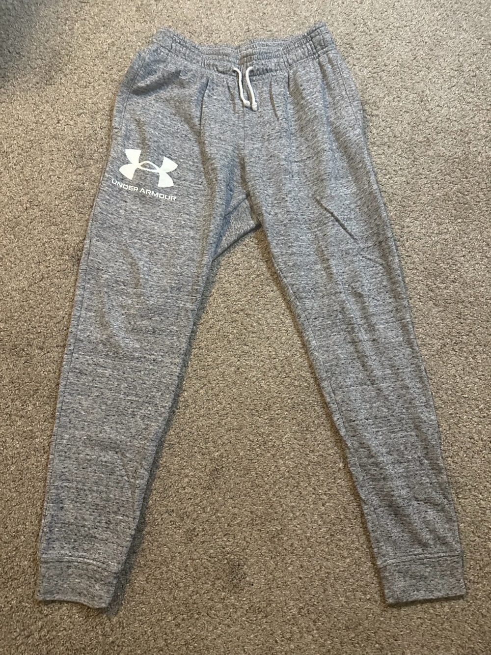 Mens Medium Gray Under Armour Jogger Sweatpants